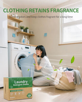 Biologicznie ulegające rozkładowi arkusze z detergentu do prania 11*14cm 2,8-3 g/arkusz z 50% aktywnym składnikiem do głębokiego czyszczenia