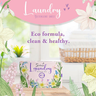 Ekologiczne płatki do prania, przyjazne dla środowiska, z zapachem, głęboko czyszczące i bezpłynne