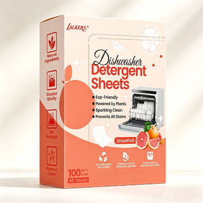 Ekologiczne, hipoalergiczne, trwałe płytki z detergentu do zmywarki naczyń