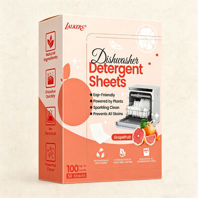 Ekologiczne, hipoalergiczne, trwałe płytki z detergentu do zmywarek do zmywania naczyń bez wysiłku
